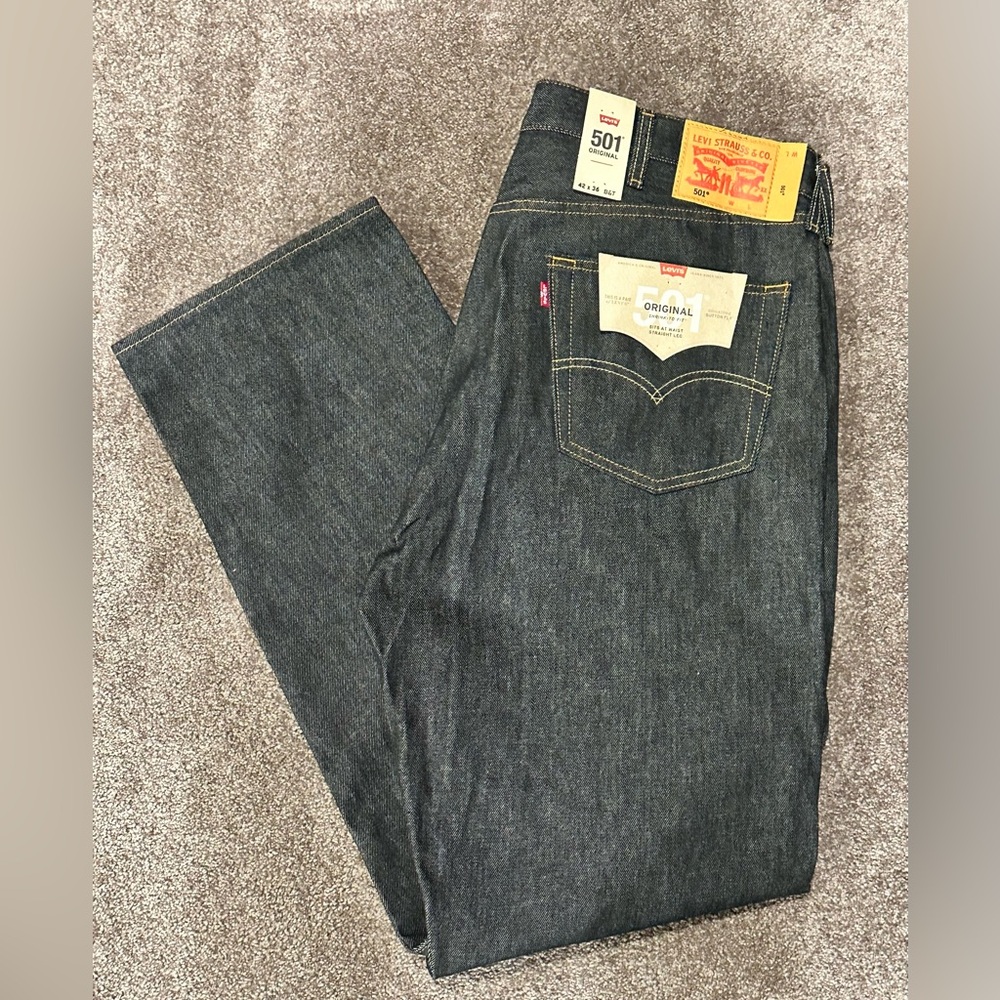 Levi’s 501 Original Men’s Jeans, Size W42 / L36 - Picture 9 of 9